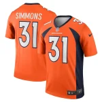 Justin Simmons Denver Broncos Nike Legend Jersey - Orange