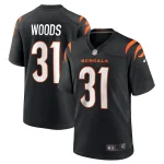 Ickey Woods Cincinnati Bengals Nike Retired Player Game Jersey - Black