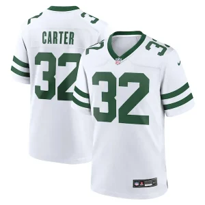 Michael Carter New York Jets Nike Legacy Player Game Jersey - White