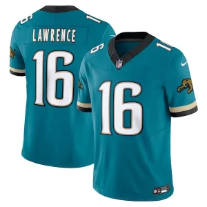 Trevor Lawrence Jacksonville Jaguars Nike Prowler Throwback Vapor F.U.S.E. Limited Jersey - Teal