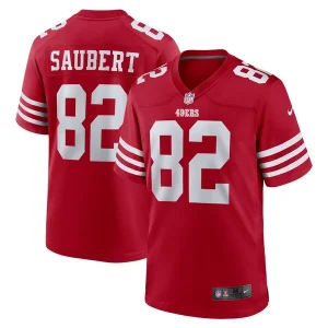 Eric Saubert San Francisco 49ers Nike Team Game Jersey - Scarlet
