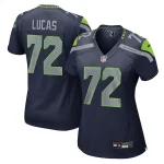 Abraham Lucas Seattle Seahawks Nike Women's Team Game Jersey - College Navy