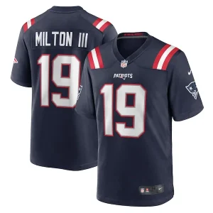 Joe Milton III New England Patriots Nike Game Jersey - Navy