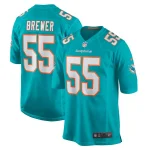 Aaron Brewer Miami Dolphins Nike Game Jersey - Aqua