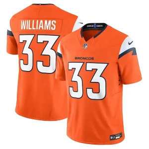 Javonte Williams Denver Broncos Nike Vapor F.U.S.E. Limited Jersey - Orange