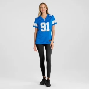Levi Onwuzurike Detroit Lions Nike Women's Team Game Jersey - Blue