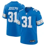 Kerby Joseph Detroit Lions Nike Team Game Jersey - Blue