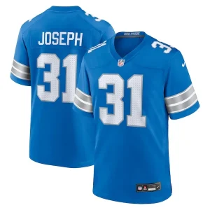 Kerby Joseph Detroit Lions Nike Team Game Jersey - Blue
