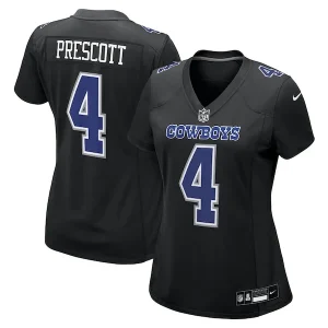 Dak Prescott Dallas Cowboys Nike Women's Fashion Game Jersey - Carbon Black