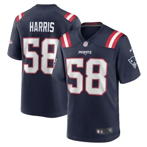 Marcus Harris New England Patriots Nike Team Game Jersey - Navy