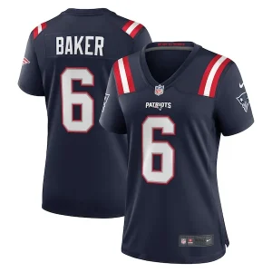 Javon Baker New England Patriots Nike Women's Team Game Jersey - Navy