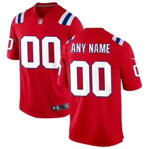 New England Patriots Nike Alternate Custom Jersey - Red