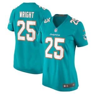 Jaylen Wright Miami Dolphins Nike Women's Game Jersey - Aqua