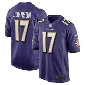 Josh Johnson Baltimore Ravens Nike Team Game Jersey - Purple