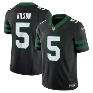 Garrett Wilson New York Jets Nike Alternate Vapor F.U.S.E. Limited Jersey - Legacy Black/White