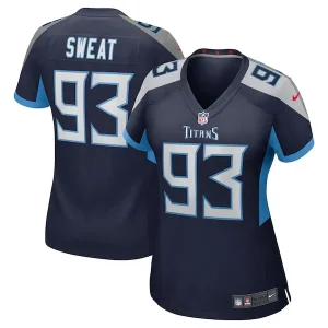 T'Vondre Sweat Tennessee Titans Nike Women's Team Game Jersey - Navy