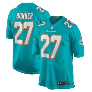 Ethan Bonner Miami Dolphins Nike Game Jersey - Aqua