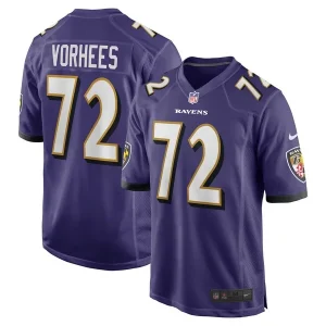Andrew Vorhees Baltimore Ravens Nike Team Game Jersey - Purple