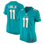 David Long Jr. Miami Dolphins Nike Women's Game Jersey - Aqua