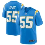 Junior Seau Los Angeles Chargers Nike Game Retired Player Jersey - Powder Blue/Royal