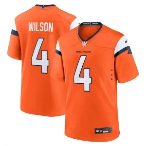 Zach Wilson Denver Broncos Nike Team Game Jersey - Orange