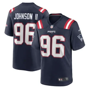 Eric Johnson II New England Patriots Nike Game Jersey - Navy