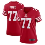 Dominick Puni San Francisco 49ers Nike Women's Team Game Jersey - Scarlet