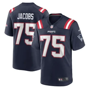 Demontrey Jacobs New England Patriots Nike Game Jersey - Navy