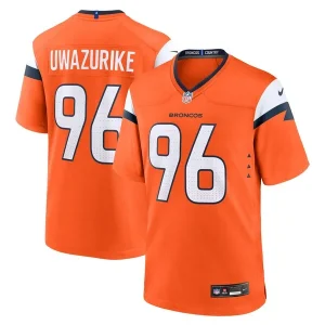 Eyioma Uwazurike Denver Broncos Nike Team Game Jersey - Orange