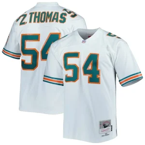 Zach Thomas Miami Dolphins Legacy Replica Jersey - White/Aqua/Orange