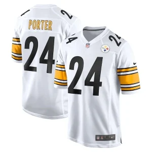 Joey Porter Jr. Pittsburgh Steelers Nike Away Game Jersey - White/Black