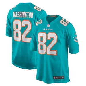Tahj Washington Miami Dolphins Nike Game Jersey - Aqua