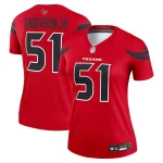 Will Anderson Jr. Houston Texans Nike Women's Alternate Legend Player Performance Top - Red/Navy