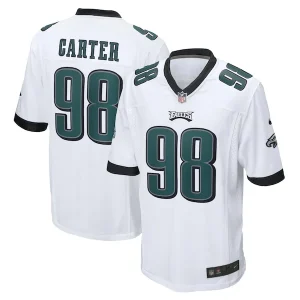Jalen Carter Philadelphia Eagles Nike Game Jersey - White