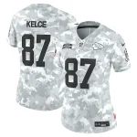 Travis Kelce Kansas City Chiefs Nike Women's 2024 Salute to Service Limited Jersey - Arctic Camo