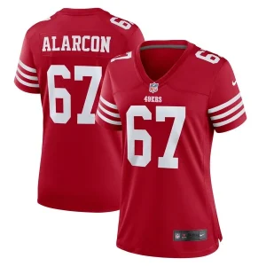 Isaac Alarcon San Francisco 49ers Nike Women's Team Game Jersey - Scarlet