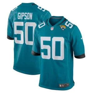 Trevis Gipson Jacksonville Jaguars Nike Team Game Jersey - Teal