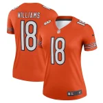 Caleb Williams Chicago Bears Nike Women's Alternate Legend Player Performance Top - Orange/Navy
