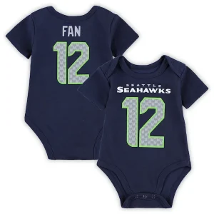 Seattle Seahawks Newborn & Infant Team Player Bodysuit - College Navy