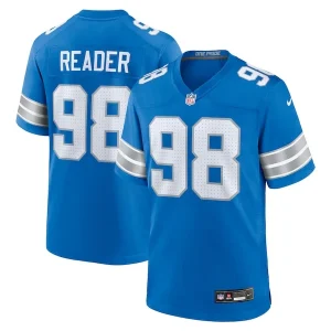 D.J. Reader Detroit Lions Nike Team Game Jersey - Blue