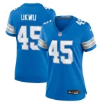 Isaac Ukwu Detroit Lions Nike Women's Game Jersey - Blue