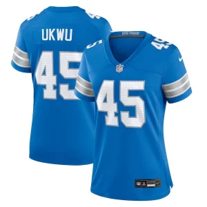Isaac Ukwu Detroit Lions Nike Women's Game Jersey - Blue