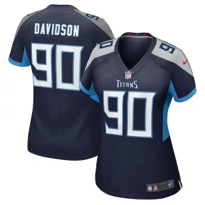 Marlon Davidson Tennessee Titans Nike Women's Game Jersey - Navy