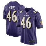 Nick Moore Baltimore Ravens Nike Game Jersey - Purple