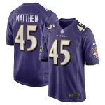 Christian Matthew Baltimore Ravens Nike Team Game Jersey - Purple