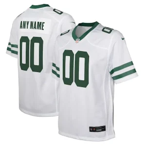 New York Jets Nike Youth Legacy Custom Game Jersey - White