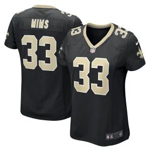 Jordan Mims New Orleans Saints Nike Women's Game Jersey - Black