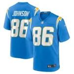 Cornelius Johnson Los Angeles Chargers Nike Team Game Jersey - Powder Blue