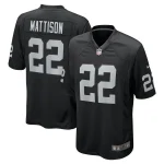 Alexander Mattison Las Vegas Raiders Nike Team Game Jersey - Black