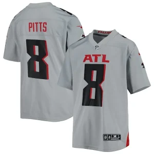 Kyle Pitts Atlanta Falcons Nike Youth Inverted Game Jersey - Gray